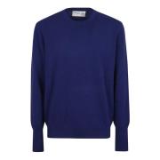 Blauwe Cashmere Sweater Aw24 Ballantyne , Blue , Heren