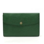 Pre-owned Leather louis-vuitton-bags Louis Vuitton Vintage , Green , D...