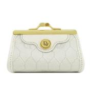 Pre-owned Plastic wallets Dior Vintage , White , Dames