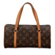 Pre-owned Canvas handbags Louis Vuitton Vintage , Brown , Dames