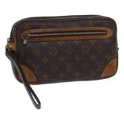 Pre-owned Canvas clutches Louis Vuitton Vintage , Brown , Dames