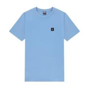 Contrast Patch Lofi T-Shirt Kultivate , Blue , Heren