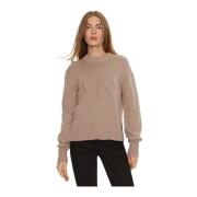 Intarsia Loose Sweater Trendy Mode Vrouwen Calvin Klein Jeans , Brown ...