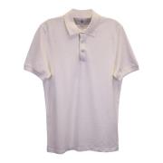 Ecru Cotton Pique Polo Shirt Brunello Cucinelli , White , Heren