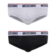 Briefs 2-pack Moschino , Gray , Heren