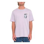 Santi Stoned T-shirt Volcom , Purple , Heren