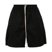 Zwarte Shorts met Trekkoord Taille en Zij Splitten Rick Owens , Black ...