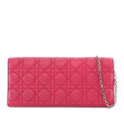 Pre-owned Leather crossbody-bags Dior Vintage , Pink , Dames