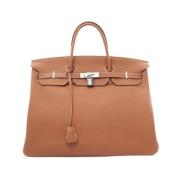 Pre-owned Leather handbags Hermès Vintage , Brown , Dames