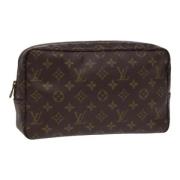 Pre-owned Canvas clutches Louis Vuitton Vintage , Brown , Dames