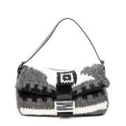 Pre-owned Canvas shoulder-bags Fendi Vintage , Gray , Dames