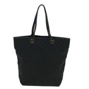 Pre-owned Canvas totes Gucci Vintage , Black , Dames