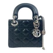 Pre-owned Leather dior-bags Dior Vintage , Black , Dames