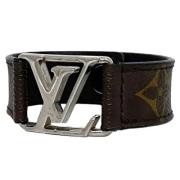 Pre-owned Leather bracelets Louis Vuitton Vintage , Black , Dames