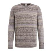 Spacedye Crewneck Sweater Cast Iron , Gray , Heren