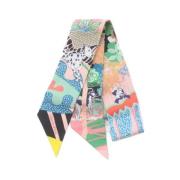 Pre-owned Silk scarves Hermès Vintage , Multicolor , Dames