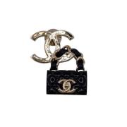 Pre-owned Fabric chanel-jewelry Chanel Vintage , Black , Dames