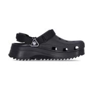 Zwarte Hiker Clog Heren Muiltje Crocs , Black , Heren