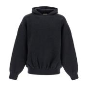 Oversized Gebreide Hoodie Fear Of God , Gray , Heren