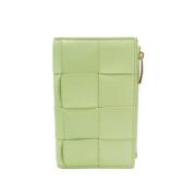 Pre-owned Leather wallets Bottega Veneta Vintage , Green , Dames