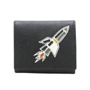 Pre-owned Leather wallets Prada Vintage , Black , Unisex