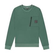 Lichtgekleurde Bryan crewneck sweatshirt Kultivate , Green , Heren