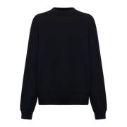 Rib Crew Neck Gebreide Kleding voor Vrouwen Studio Nicholson , Black ,...