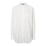 Witte Cerastiumbblouisa Shirt met Zak Bruuns Bazaar , White , Dames