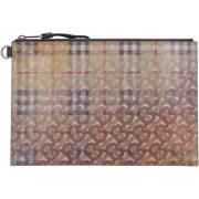 Holografisch Effect Plat Tasje Clutch Burberry , Multicolor , Heren