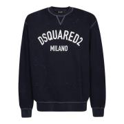 Cool Fit Logo Sweatshirt Dsquared2 , Blue , Heren