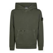 Cappuccio hoodie in trendy stijl Stone Island , Green , Heren