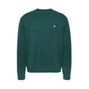 Stijlvolle Gebreide Top Tommy Jeans , Green , Heren