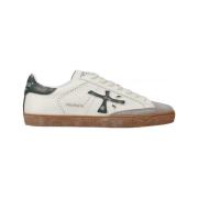 Steven Logo Groene Sneakers Premiata , White , Heren