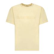 Minimalistisch katoenen T-shirt Wales Bonner , Yellow , Heren