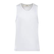 Verfijnde Geribbelde Tanktop Wales Bonner , White , Heren