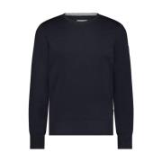 Crew-Neck Pullover in Moderne Stijl State of Art , Blue , Heren