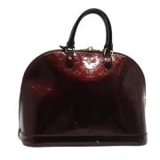 Pre-owned Leather handbags Louis Vuitton Vintage , Purple , Dames