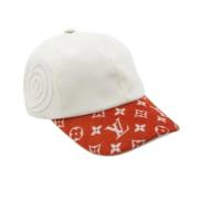 Pre-owned Cotton hats Louis Vuitton Vintage , White , Dames