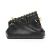 Pre-owned Leather fendi-bags Fendi Vintage , Black , Dames