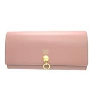 Pre-owned Leather wallets Fendi Vintage , Pink , Dames