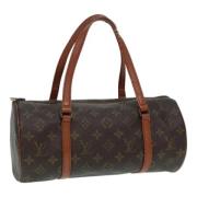 Pre-owned Canvas handbags Louis Vuitton Vintage , Brown , Dames