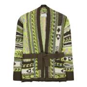 Militair groene icoon jacquard vest Laneus , Green , Dames