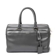 Pre-owned Leather handbags Yves Saint Laurent Vintage , Gray , Dames