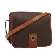 Pre-owned Leather shoulder-bags Celine Vintage , Brown , Dames