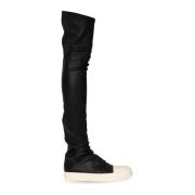 Leren over-de-knie laarzen Rick Owens , Black , Dames