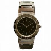 Pre-owned Stainless Steel watches Bvlgari Vintage , Black , Dames