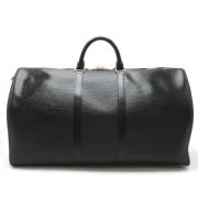 Pre-owned Leather travel-bags Louis Vuitton Vintage , Black , Dames