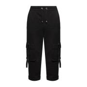 Zwarte Korte Katoenen Broek Balmain , Black , Heren