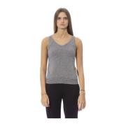 Geribbelde Tanktop Trend Volterra Baldinini , Gray , Dames