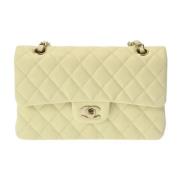 Pre-owned Leather chanel-bags Chanel Vintage , Yellow , Dames